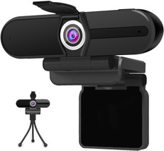 1080P Webcam Streaming USB Webcam 2 Mega Pixels Built in Stereo Microphone Play  - £45.35 GBP