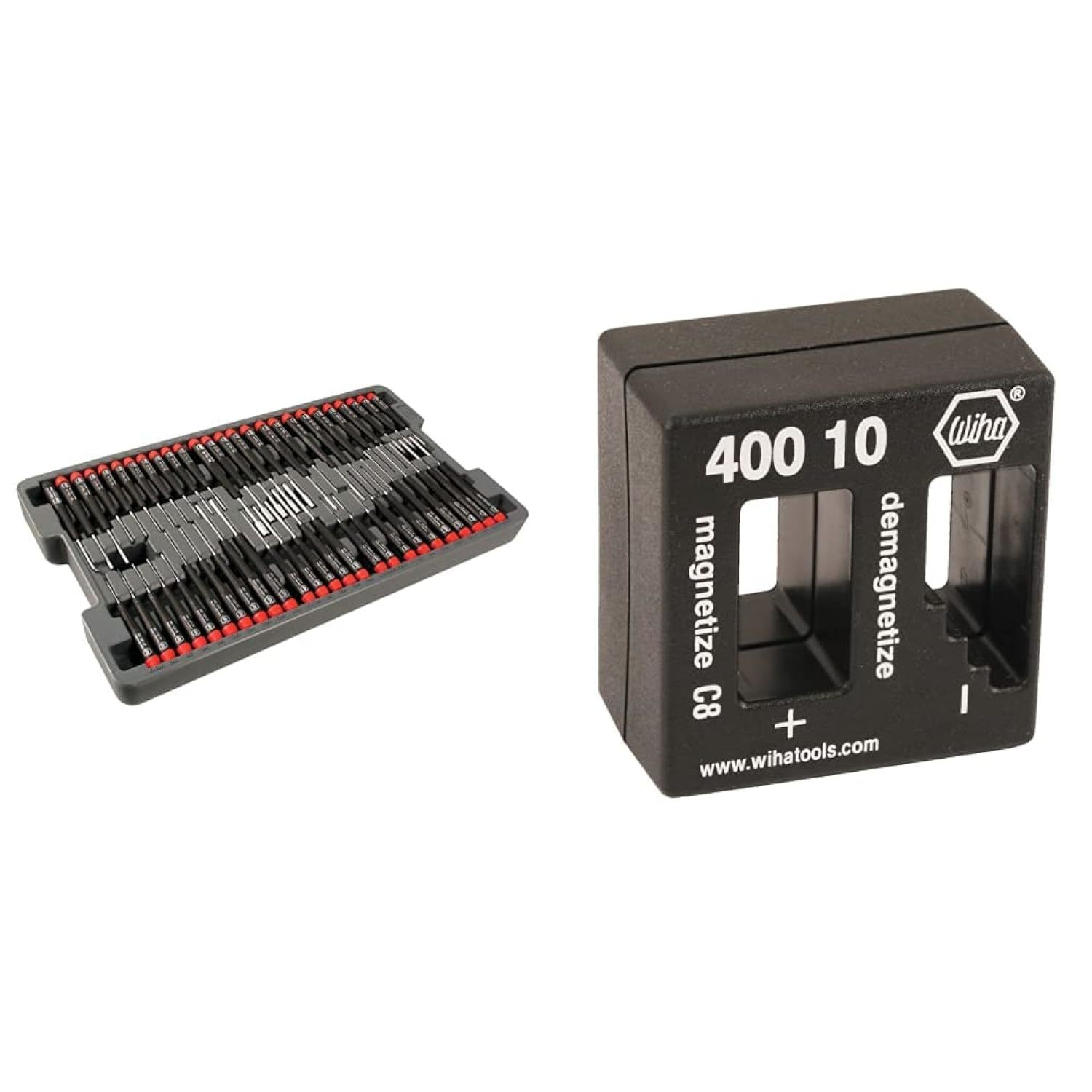 Wiha 92191 Precision Screwdrivers 51 Pcs Master Set in Storage Tray & 40010 | Ma