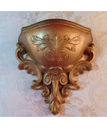 Vintage Gold Plastic Wall Shelf - $12.22 CAD