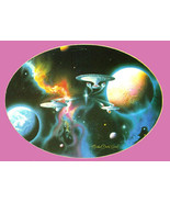 Star Trek The Final Frontier Series To Boldly Go Oval Ceramic Plate 1996... - £19.07 GBP