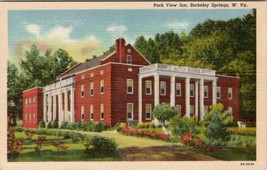 Berkeley Springs West Virginia Park View Inn Postcard Z29 - £5.59 GBP