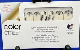 Color Street Nail Polish Strips PALM BEFORE THE STORM Palm Trees 16 Pack... - $8.90