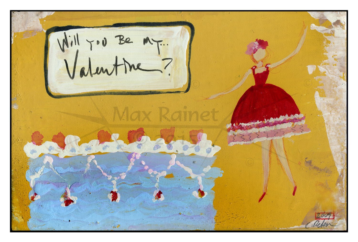 Will You Be My Valentine ? By (Listed Artist) Cathy Peterson 2009 (Full ... - $46.77