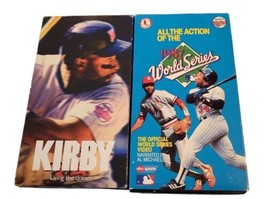 1987 Minnesota Twins World Series &amp; Kirby Pucket Living the Dream VHS Tapes Lot - £14.02 GBP