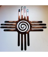 Southwestern Zia w/ Swirl - Metal Wall Art - Copper 36&quot; - $159.58