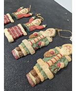 Santa&#39;s World Kurt Adler Christmas Ornaments Set of 4 Snowman Star Resin... - $39.19