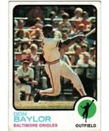 1973 Topps Don Baylor #384 Baltimore Orioles Baseball Card - £1.50 GBP