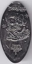 Disneyland Happy Holidays 2012  Elongated Nickel - £3.10 GBP