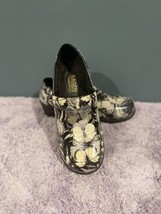 Kagen Black &amp; White Butterflies Comfort Foam Slip-On Clog Size 9 Slip Re... - £27.25 GBP