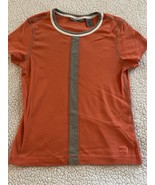 OLEG CASSINI Sport Orange And Gray Women&#39;s Medium Top - $16.84 CAD