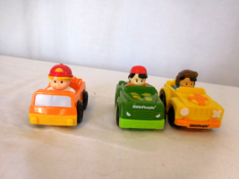 Little People Wheelies Construction Dump Tow Airport Tram + Koby set of 3 - $9.90