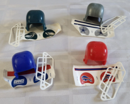 NFL FOOTBALL MINI HELMET LOT OF 4 RETRO GIANTS BILLS EAGLES COWBOYS UNUS... - $22.99