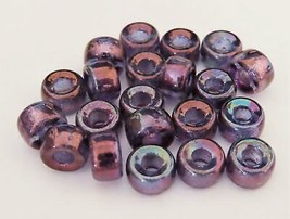 25 5 x 9 mm Czech Glass Crow Beads: Luster - Transparent Denim Blue - £1.57 GBP