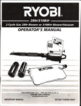 Vintage operators Manual Ryobi Blower/Blower Vac Models 280r 310BVr - £17.73 GBP