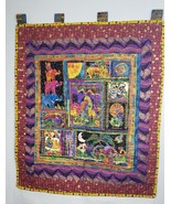 Wall Hanger Purple Small Size Quilt 31 X 32 - $74.86 CAD