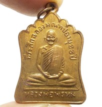 phra lp Phrom coin of wat chongcare temple blessed 1971 for  lucky rich wealth p - £70.25 GBP