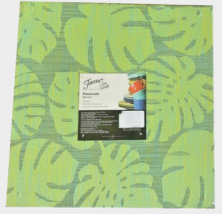 Fiesta Ware Placemats Palm Leaf Woven PVC Set of 4 Indoor Outdoor Beach Summer - £31.42 GBP