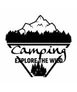 Anewdecals Wall Sticker-Camping Explore The Wild-Custom Color Wall Decor... - £12.47 GBP+