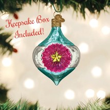 Vintage Skylight Reflection Old World Christmas Blown Glass Collectible Ornament - £12.63 GBP