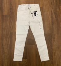 William Rast Juniors Size 24 WHITE Perfect Ankle Skinny Cropped Pants #JWRB343 - £29.61 GBP