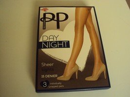 3 Pack Pretty Polly Day to Night 15 denier Tights Navy Blue sizes to XL ... - £14.15 GBP