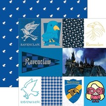 Harry Potter Ravenclaw House Double Sided 12X12 Scrapbook Paper - Single... - $32.17 MXN