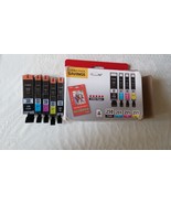 5-Pack OEM CANON PGI-250 PGBK, CLI251 B/C/M/Y Ink Cartridges w/ 50 Photo Paper - $55.99