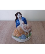 Anush with a Sheep Armenian Porcelain Figurine Vintage, Yerevan Faience ... - £195.87 GBP