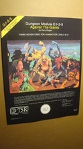 MODULE G1-2-3 - AGAINST THE GIANTS *NEW MINT 9.8 NEW* DUNGEONS DRAGONS - $24.75