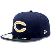 New Era Chicago Bears NFL 59Fifty OF Sideline Team Fitted Hat Navy Size 6 5/8 - £21.24 GBP