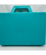 *Damaged* Vintage Roseart Aqua Teal Craft Supply Container 13&quot; X 2 1/2&quot; ... - $31.67