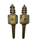 Pair Of Antique Stagecoach/Carriage /Buggy Oil Lanterns Lamps Extra Larg... - $1,286.97