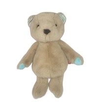 B Softies Plush Teddy Bear Cara-Mellow Brown Blue Paws Stuffed Animal 11&quot; - £7.61 GBP