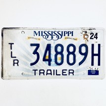 2014 United States Mississippi Harrison County Trailer License Plate TLR 34889H - £14.78 GBP