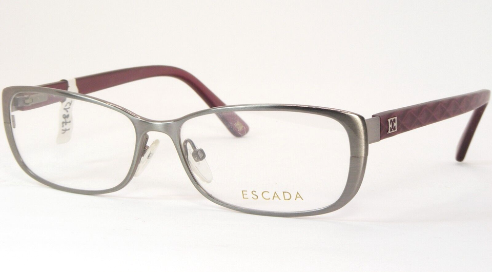 ESCADA VES793 0SA5 Silver /Purple UNIQUE RARE EYEGLASSES GLASSES FRAME 5... - $118.80
