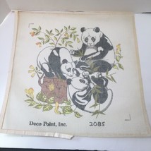 Pandas Needlepoint Canvas Deco Point 12 Count 18&quot; x 18&quot; - $39.58