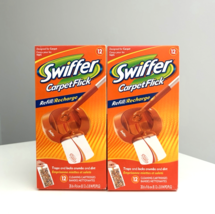 Swiffer Carpet Flick Refill Cleaning Cartridges 12 Ct Each, Lot of 2 Box... - $29.99