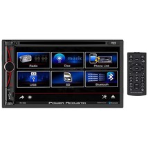 Power Acoustik 7&quot; Double DIN Fixed Face Touchscreen DVD Receiver with Bl... - £89.44 GBP