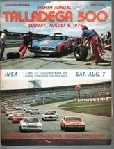 Alabama SPEEDWAY-TALLADEGA 500 PGM-1976-NASCAR-PETTY-AJ FOYT-ALLISON Fn - £80.46 GBP