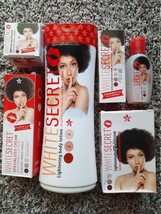 6 in 1 white secret set:500ml lotion+soap+unifying serum+oil+face cream+tube cre - £68.15 GBP