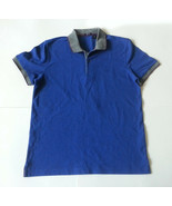Hugo Boss Men Size M Polo Shirt Cotton Blue  - £61.02 GBP