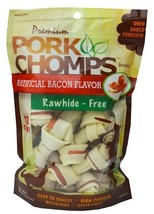 Pork Chomps Mini Knotz Dog Treats Bacon Flavor - 12 count - £10.42 GBP