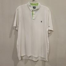 IZOD Golf Mens Size Large Shortsleeve White Polo Shirt - £16.73 GBP