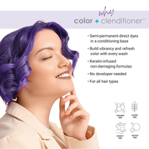 KeraColor Color Clenditioner - Purple, 12 Oz. image 2