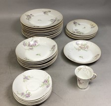 Set Of 26 - LS &amp; S Limoges France Floral Plate/Bowl Set - $39.60