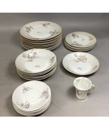 Set Of 26 - LS &amp; S Limoges France Floral Plate/Bowl Set - €33,97 EUR