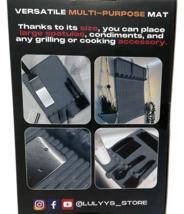 Multi Purpose Silicone Griddle Tools Mat GRAY 16" x 11.5" Grilling & Cooking Acc image 3