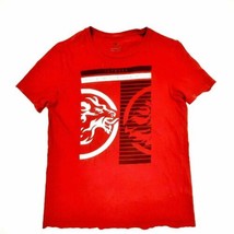 Express Men&#39;s T-Shirt Size Medium Red Cotton QD17 - $8.41