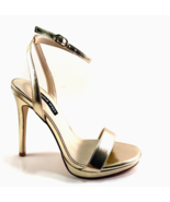 Nine West Loola3 Gold High Heel Stiletto Dress Sandal - $89.00