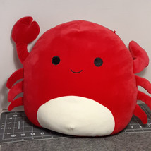 Red Carlos The Crab Squishmallow 12 inch Plush by  Kellytoy Preowned VGC Cleaned - £11.83 GBP